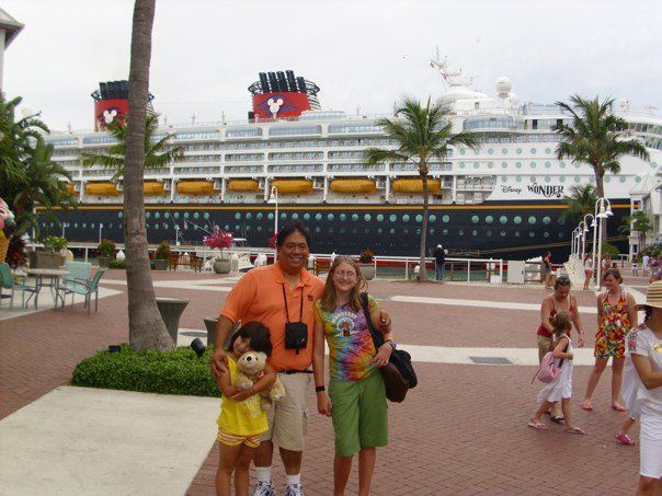 Getting ready to go back on board after a day in Nassau.