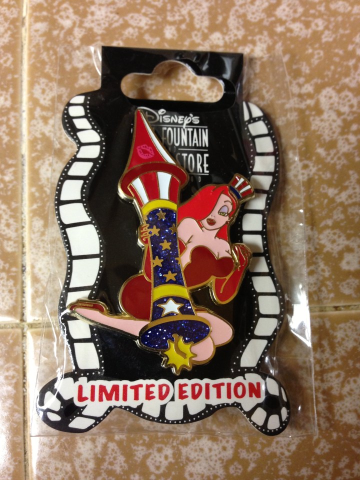 One of my favorite Jessica pins - the 2013 July 4th pin from Disney Soda Fountain