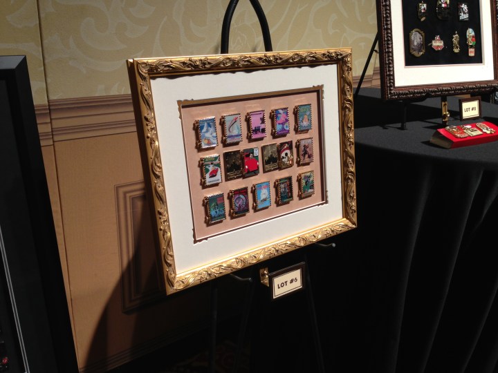 One of the pin auctions - the attractions poster series.