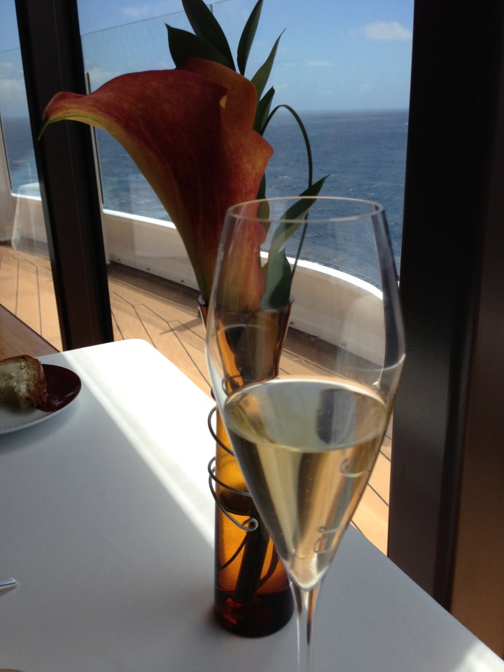 The champagne pairing was delightful