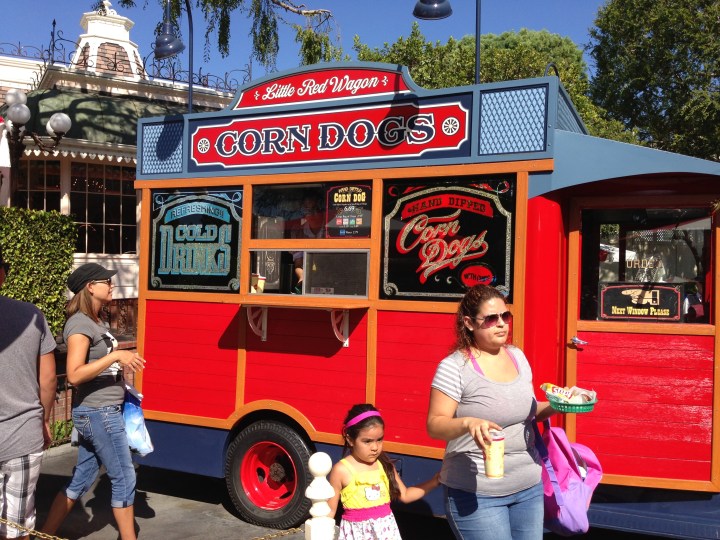 The Little Red Wagon on Main Street - corn dog specialists