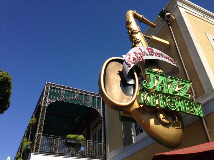 Iconic saxophone outside Ralph Brennan's Jazz Kitchen