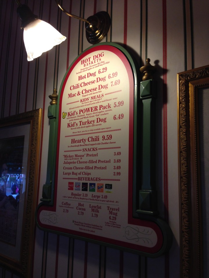 The quick and simple menu at Corner Cafe