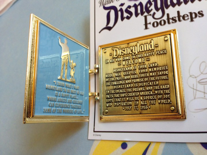 The interior of the souvenir pin