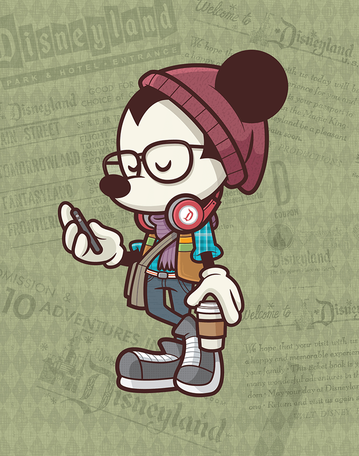One of Jerrod's favorite interpretations of Hipster Mickey