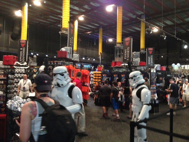 The vast array of merchandise once you walk into Darth's Mall