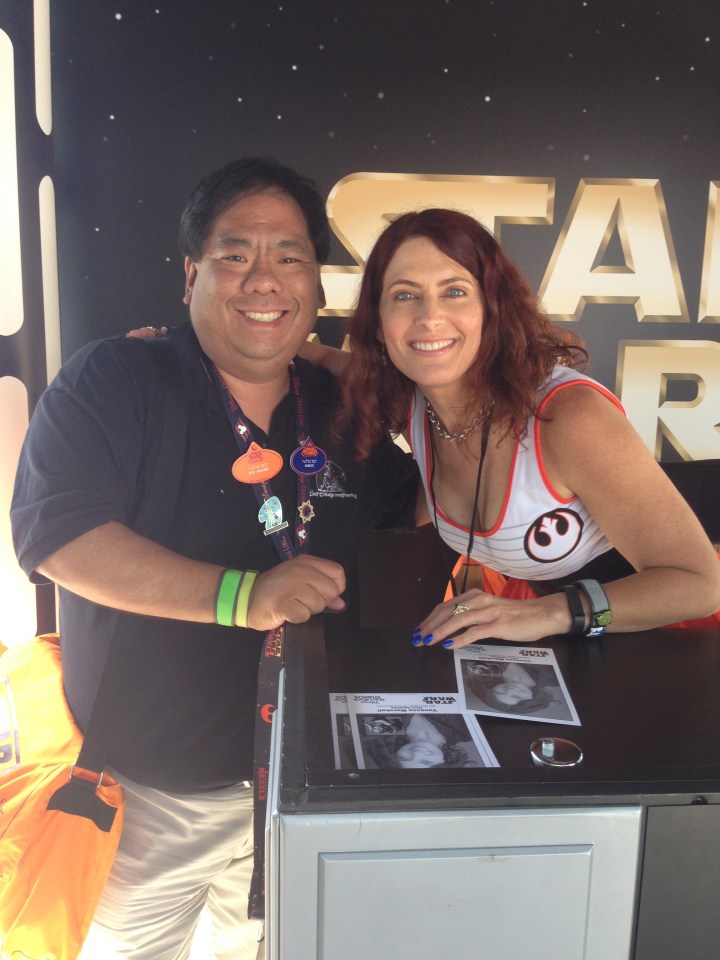 Getting an autograph from the lovely Vanessa Marshall who plays Hera in the new Star Wars Rebels