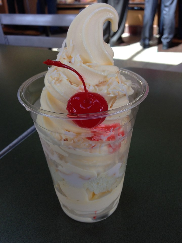The delicious Haupia Coconut Dole Whip
