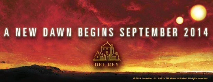 Banner announcing the book A New Dawn by John Jackson Miller from DelRey