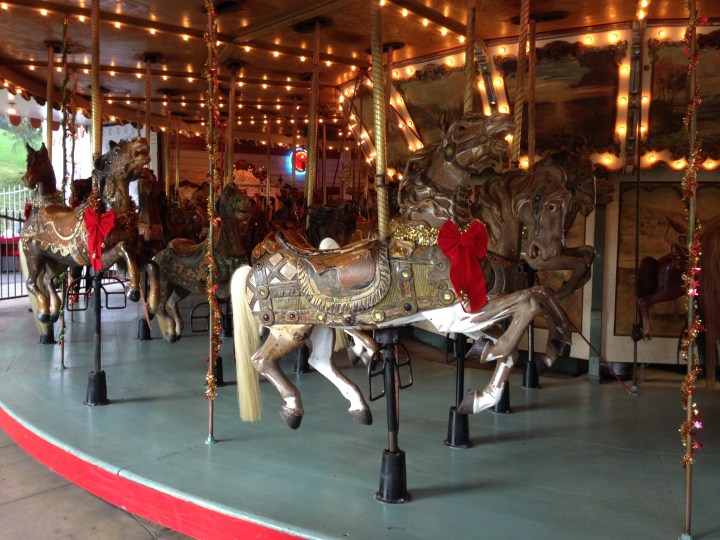 The carousel at Griffith Park that Walt took his daughters Diane and Sharon to ride on