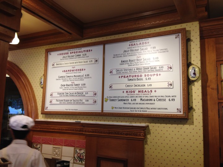 Wide variety of items to choose from the Jolly Holiday menu