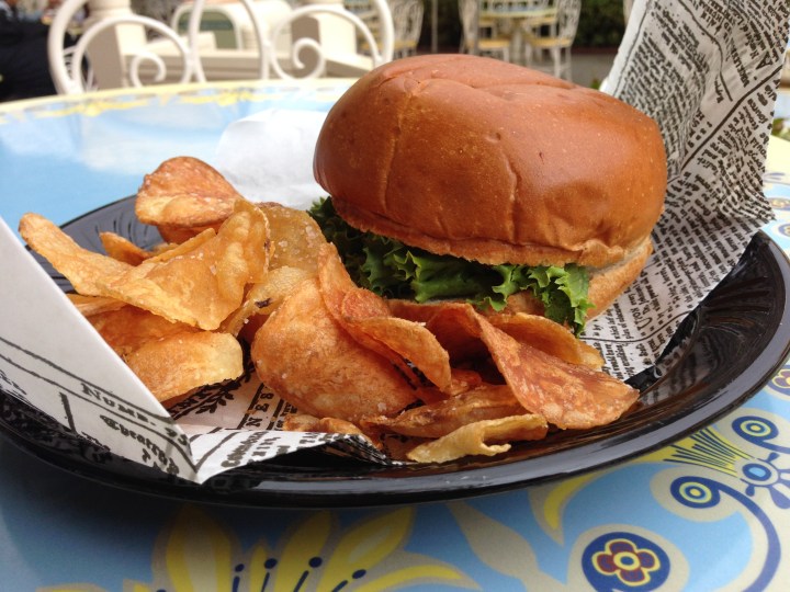 Albacore Tuna Salad on Brioche with freshly made potato chips