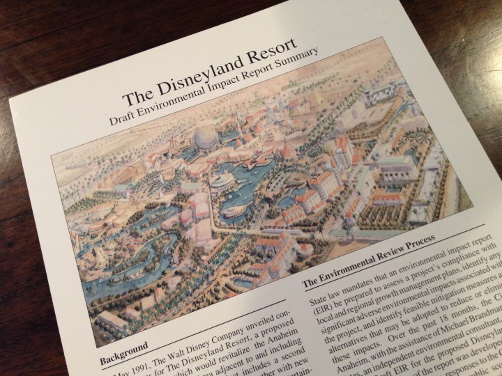 Beautiful picture of the proposed new Disneyland Resort featuring WESTCOT