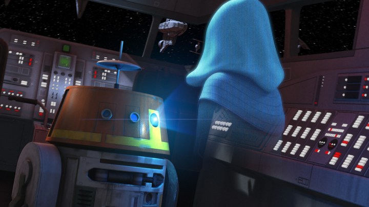 Chopper talking to the mysterious Fulcrum