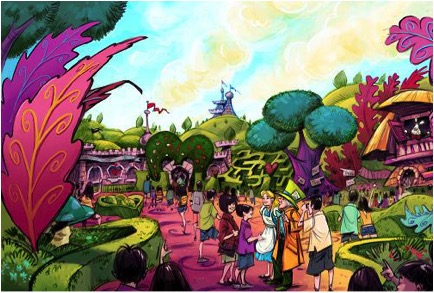 New Alice in Wonderland section in the Fantasyland expansion
