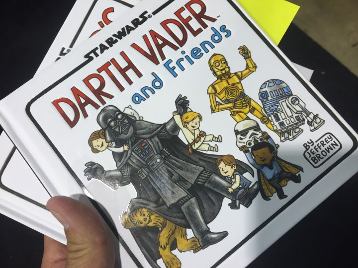 Getting my copy of Darth Vader and Friends signed by Jeffrey Brown