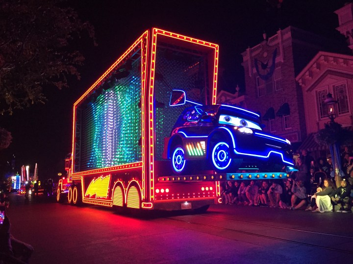 The Cars float passing by was awe-inspiring