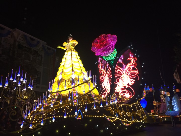 The beautiful Beauty and the Beast float
