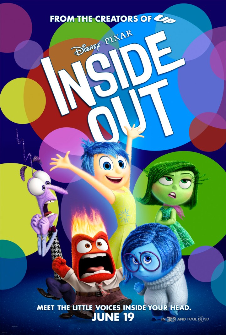 Theatrical poster for Inside Out, Pixar's newest animated movie
