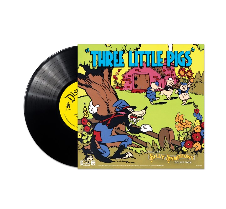 The vinyl edition of Three Little Pigs you receive with a pre-order of The Silly Symphonies Collection