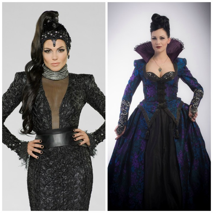 Which witch is which? - Lana Parilla and Reini Side as the Evil Queen / Regina from Once Upon A Time