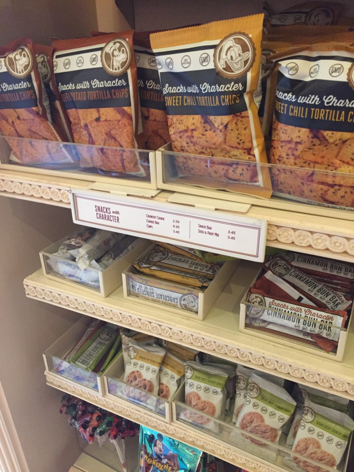 Some of the great selection of Snacks with Character available at the theme parks