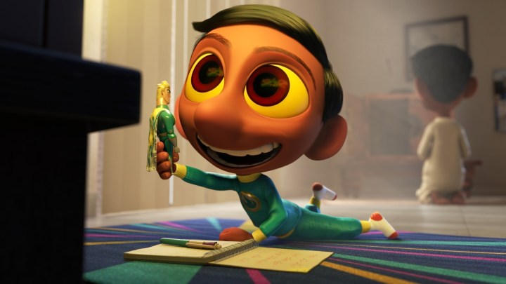 "Sanjay's Super Team" Comes to the Con — Director Sanjay Patel and producer Nicole Grindle are taking Pixar Animation Studios' new short to San Diego's Comic-Con International next month for its North American premiere and a peek behind the scenes of the production process. The Super Story Behind the Pixar Short "Sanjay's Super Team," slated for Thurs., July 9 at 11 a.m. in the Indigo Ballroom, Hilton Bayfront, reveals the unique inspiration for this incredibly personal film that features superheroes like never before. The short debuts in U.S. theaters in front of Disney-Pixar's "The Good Dinosaur" on Nov. 25, 2015.