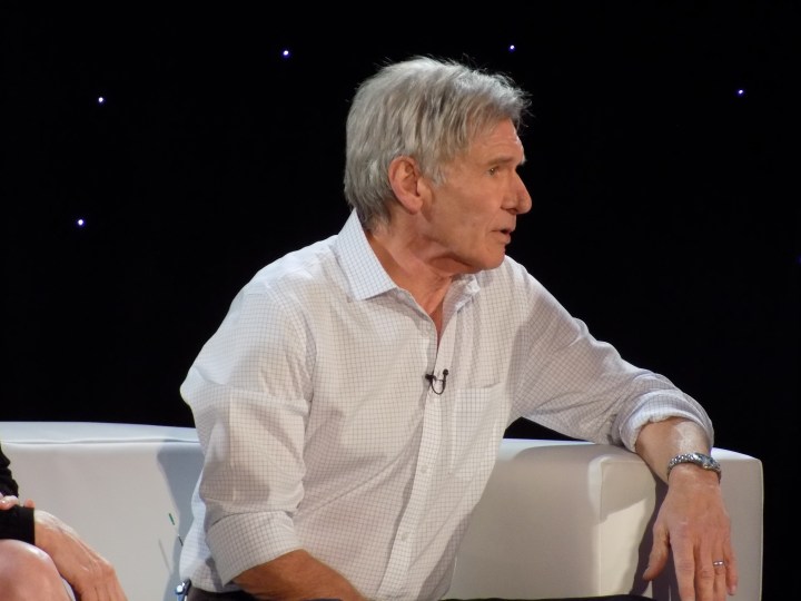 Harrison Ford at the Star Wars: The Force Awakens press event