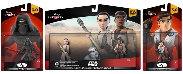 The new Force Awakens playset includes Finn and Rey and you can purchase Kylo Ren and Poe Dameron separately