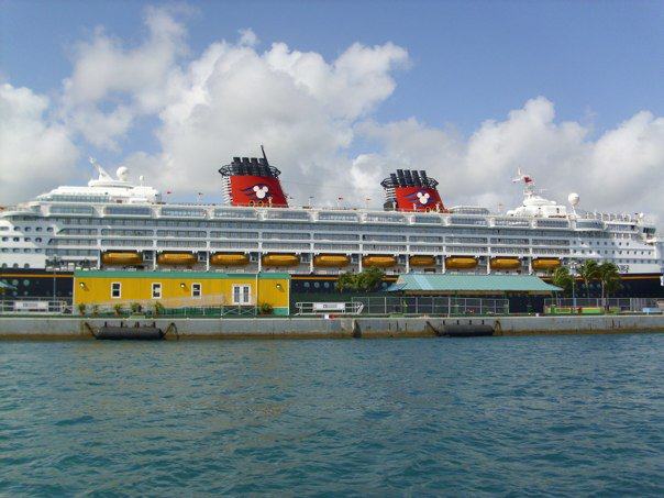 Our view of our ship as we take of the boats to shore to start our excursion