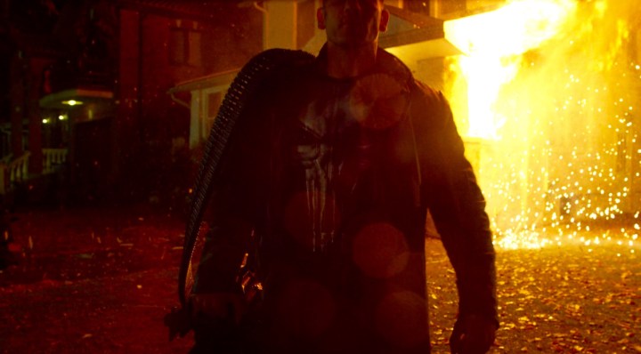 Frank Castle embraces his role as The Punisher