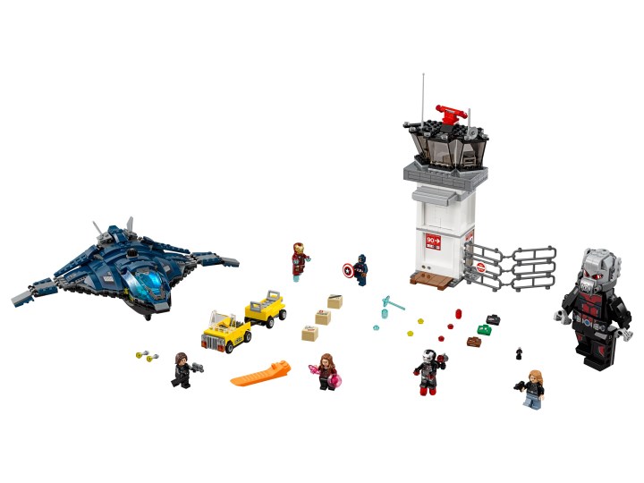 The Super Hero Airport Battle set features the BIGGEST "minifigure" I've ever seen in Giant Man!