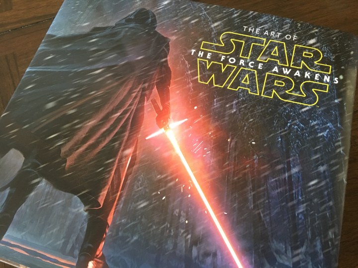 The cover to the amazingly detailed book The Art of Star Wars: The Force Awakens