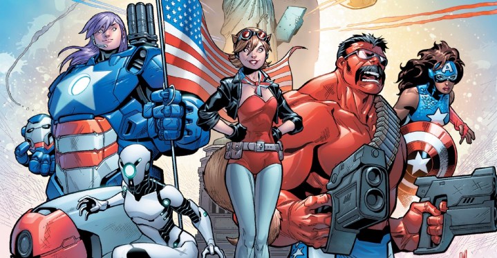 The U.S. Avengers turn out to be an American team dedicated to defending the country - so what's wrong with that? Ewing and Medina explore those nooks and crannies of the Marvel U with this series