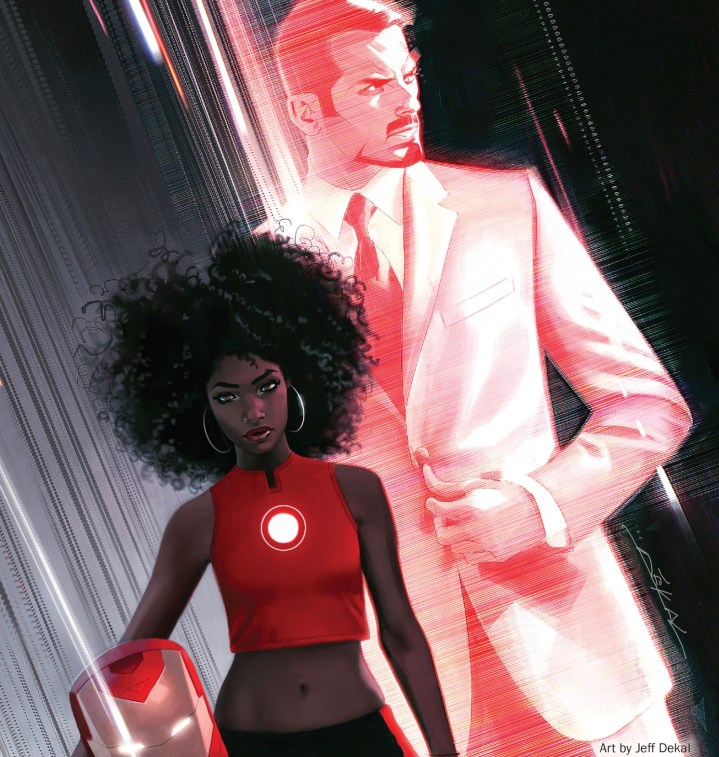 Riri Williams takes up the mantle of Iron Man in her new upcoming series