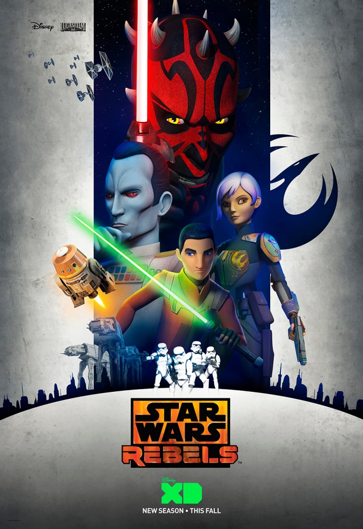 The preview art poster says it all - Thrawn, Maul, Sabine, and Ezra