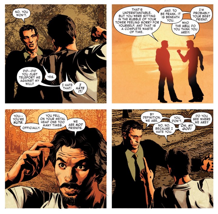 Tony Stark and Doctor Doom have a little one-on-one time