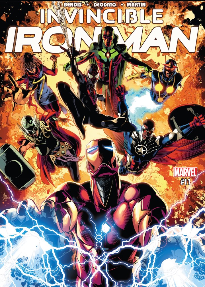 The cover to Invincible Iron Man #11