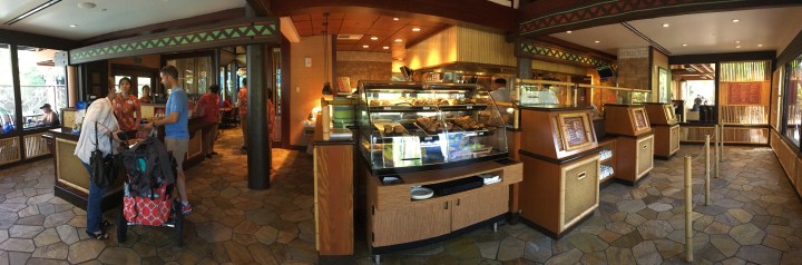 The layout of Tangaroa Terrace - an interesting mix of cafeteria-style and sit-down restaurant