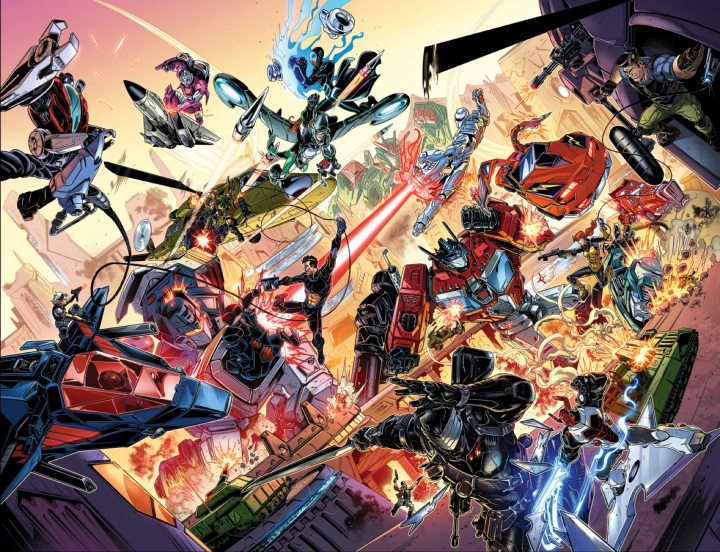 Revolution features key figures from G.I. Joe, Transformers, Action Man, ROM, and MASK