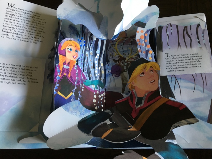 One of the beautiful interior sections of Frozen: A Pop-Up Adventure