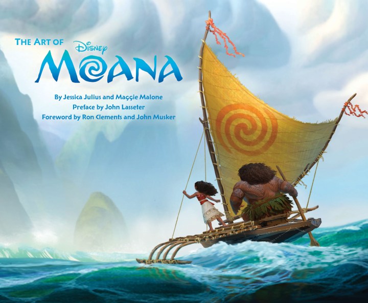 The cover of The Art of Moana