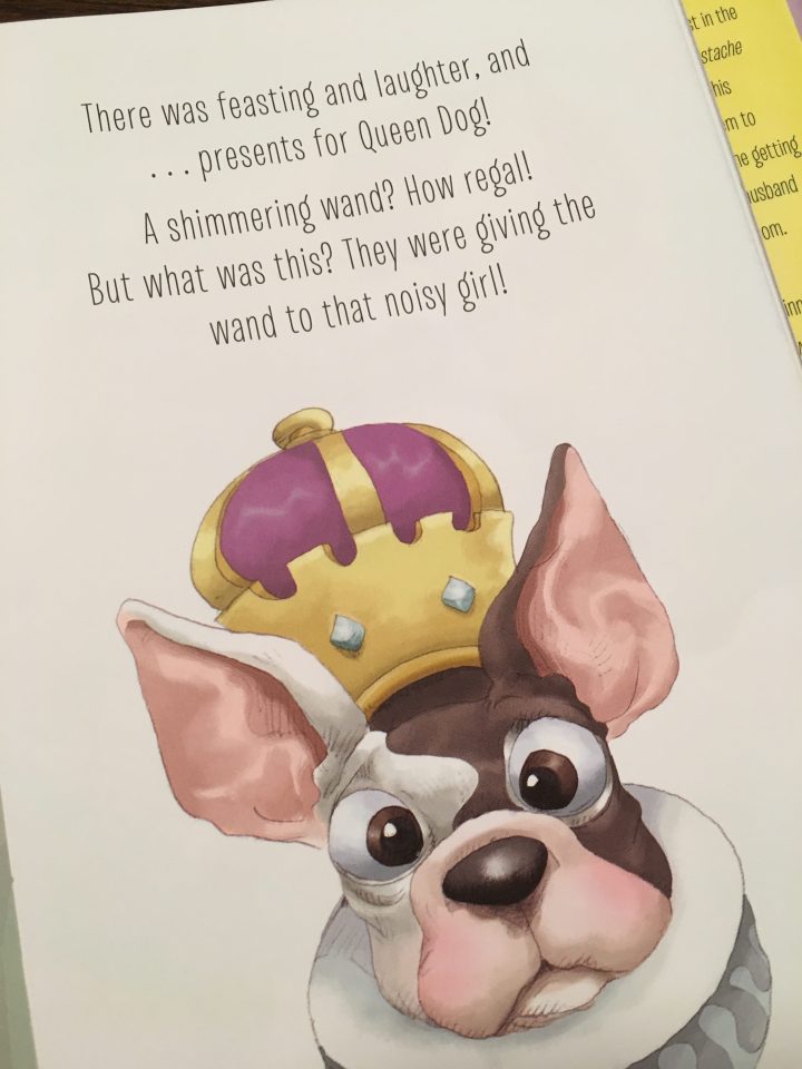 Queen Dog was hoping for some gifts, but they are going to the intruder instead