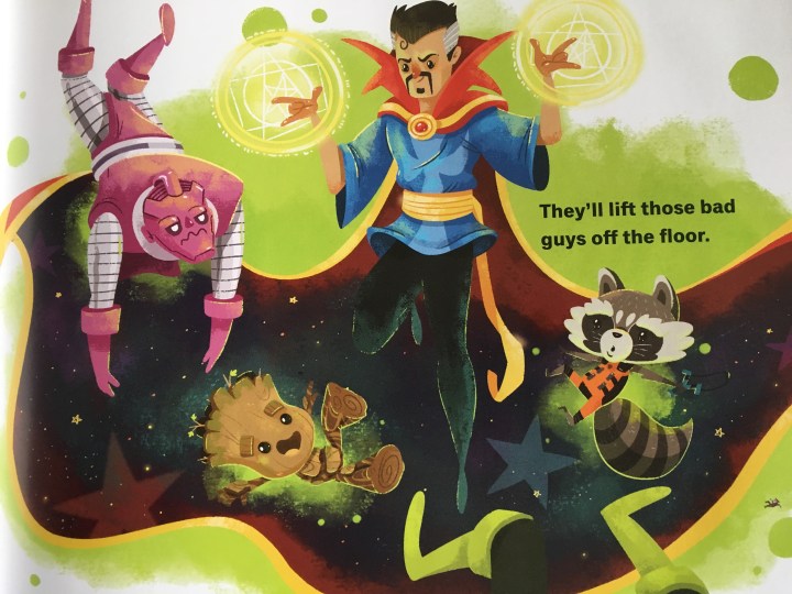 So many Marvel characters involved in Groot and Rocket's adventure including Doctor Strange and the High Evolutionary.